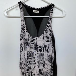Black and white tank top